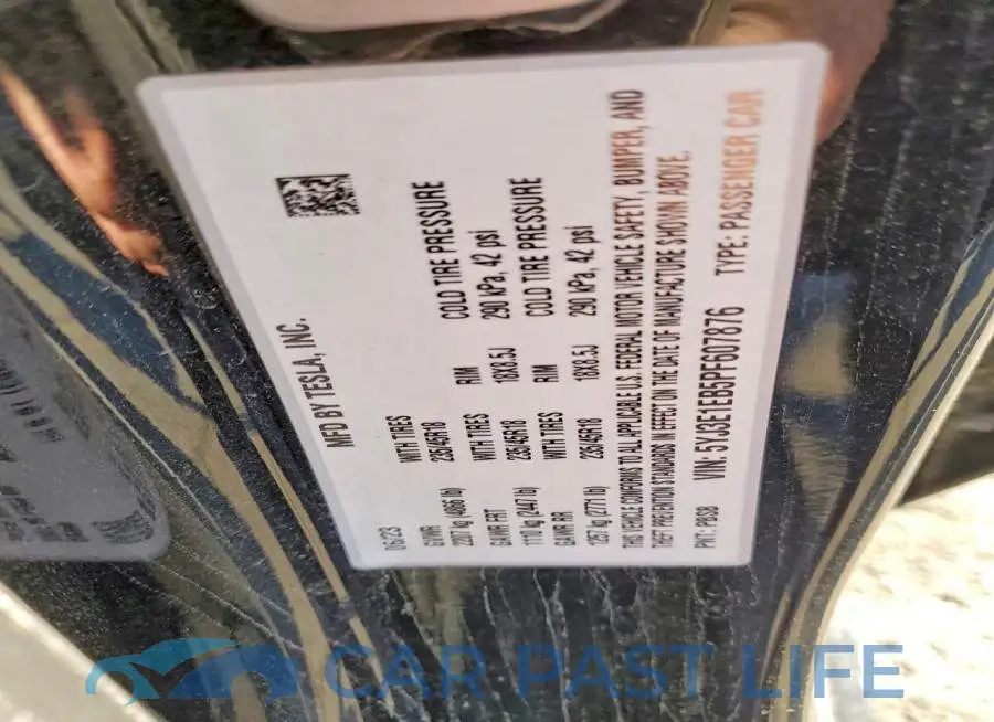 5YJ3E1EB5PF607876# 13