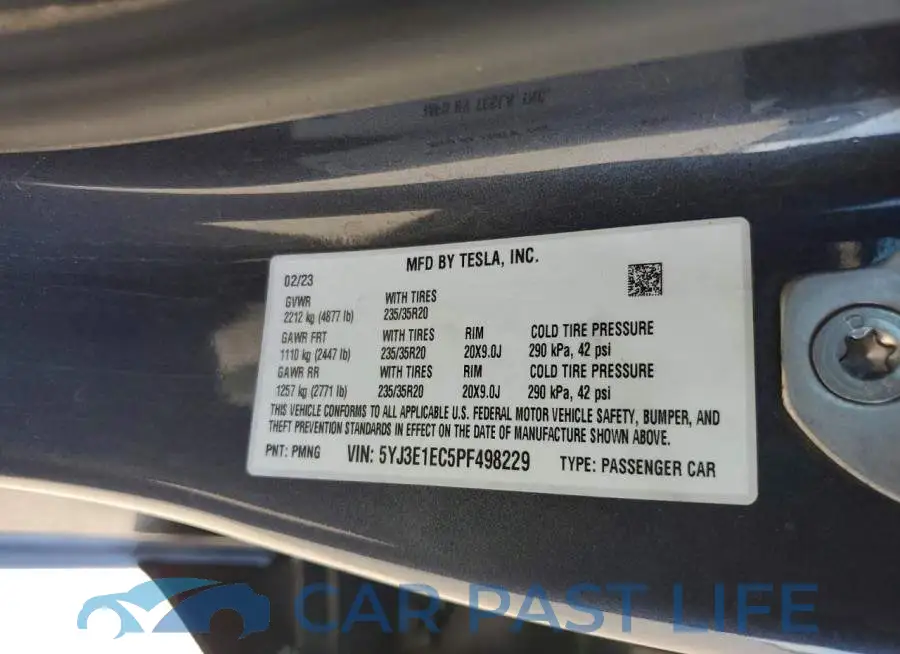 5YJ3E1EC5PF498229# 13
