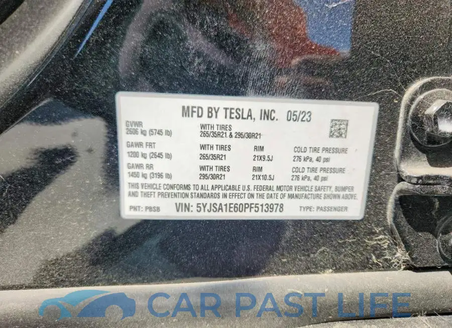 5YJSA1E60PF513978# 12
