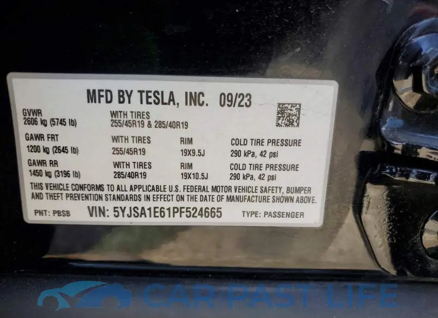 5YJSA1E61PF524665# 12