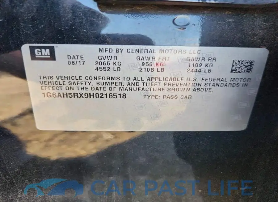 1G6AH5RX9H0216518# 12