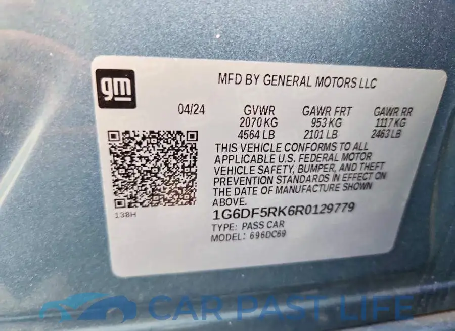 1G6DF5RK6R0129779# 12