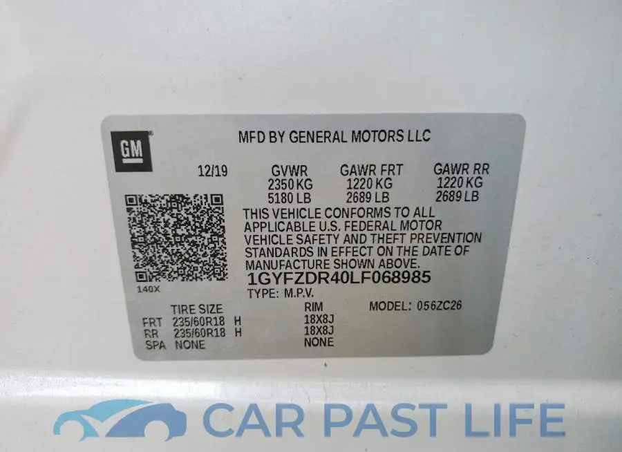 1GYFZDR40LF068985# 13