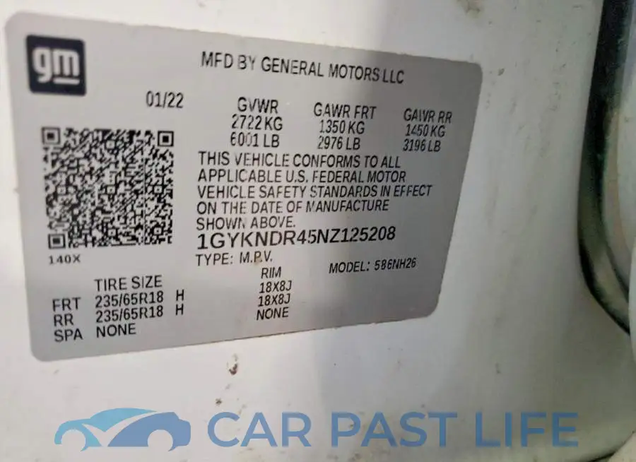 1GYKNDR45NZ125208# 13