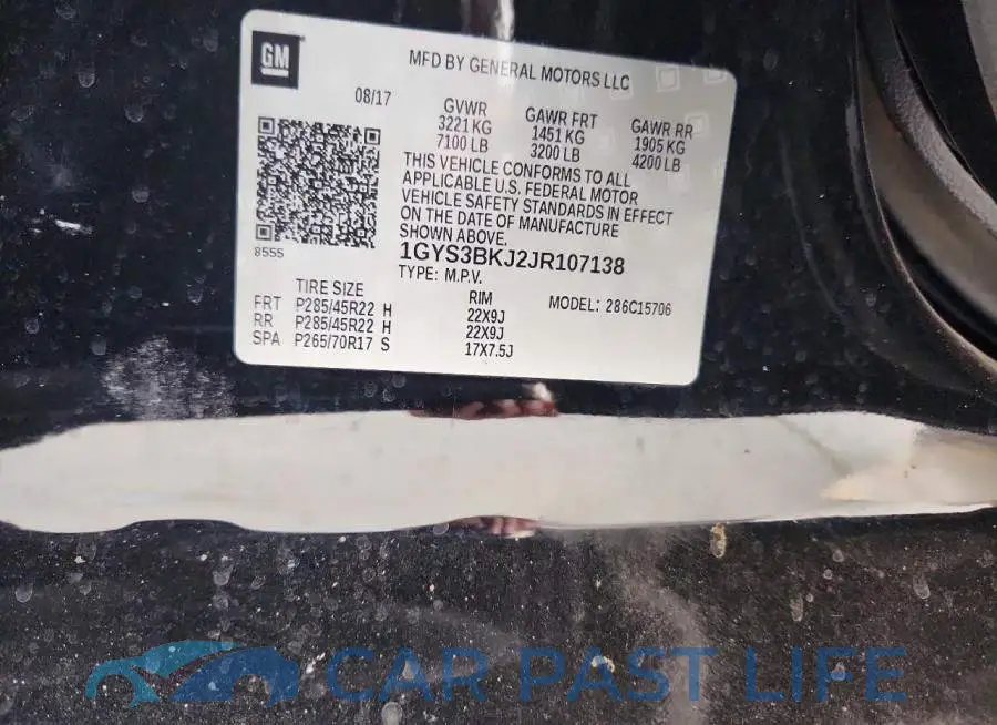 1GYS3BKJ2JR107138# 14
