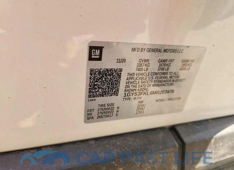 1GYS3FKL6MR203478# 13