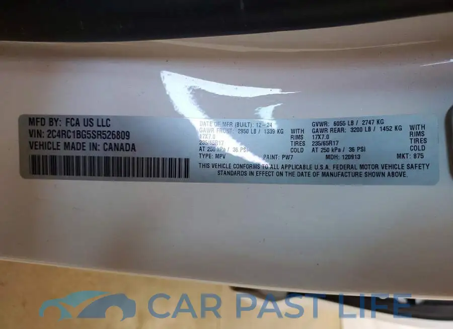 2C4RC1BG5SR526809# 14