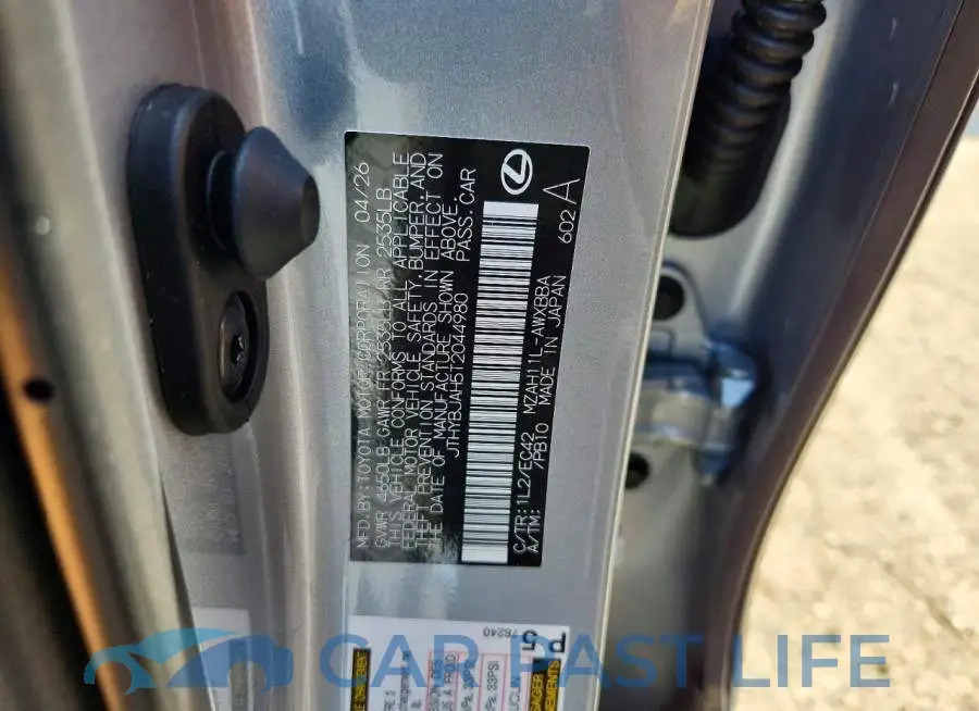 JTHYBJAH5T2044980# 14