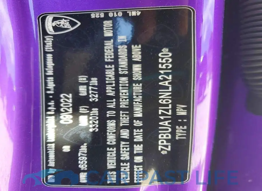 ZPBUA1ZL6NLA21550# 13