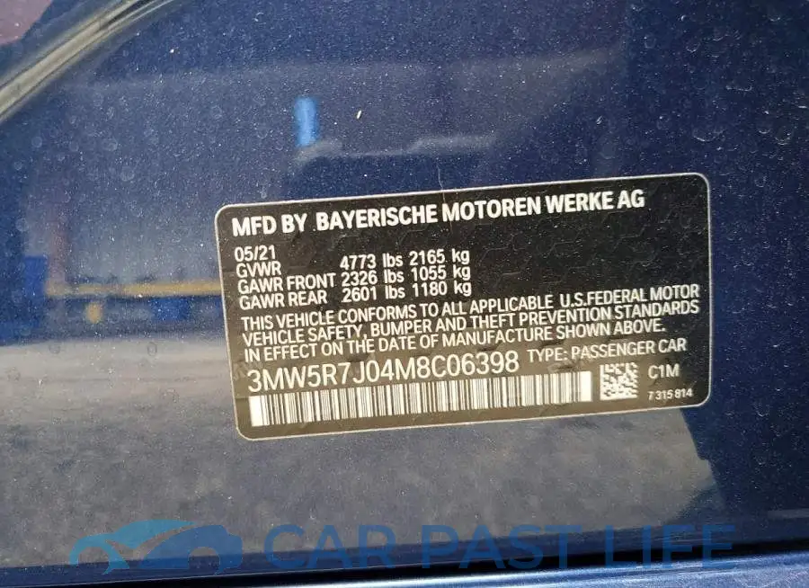3MW5R7J04M8C06398# 12