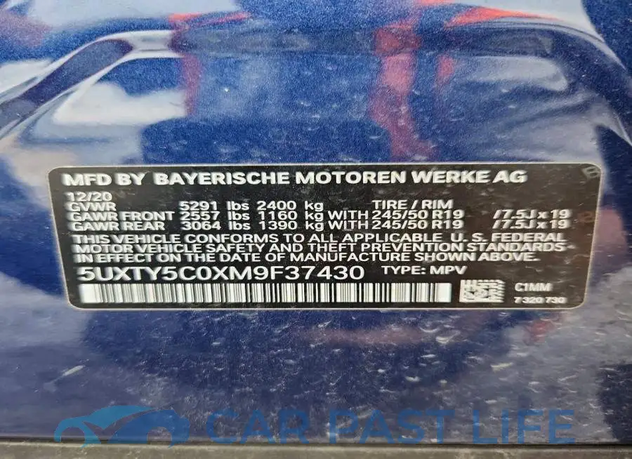 5UXTY5C0XM9F37430# 14