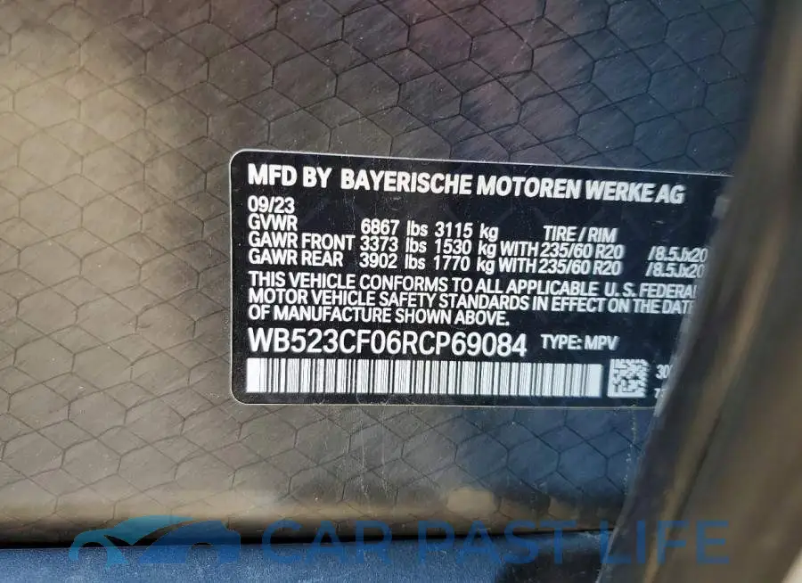 WB523CF06RCP69084# 13