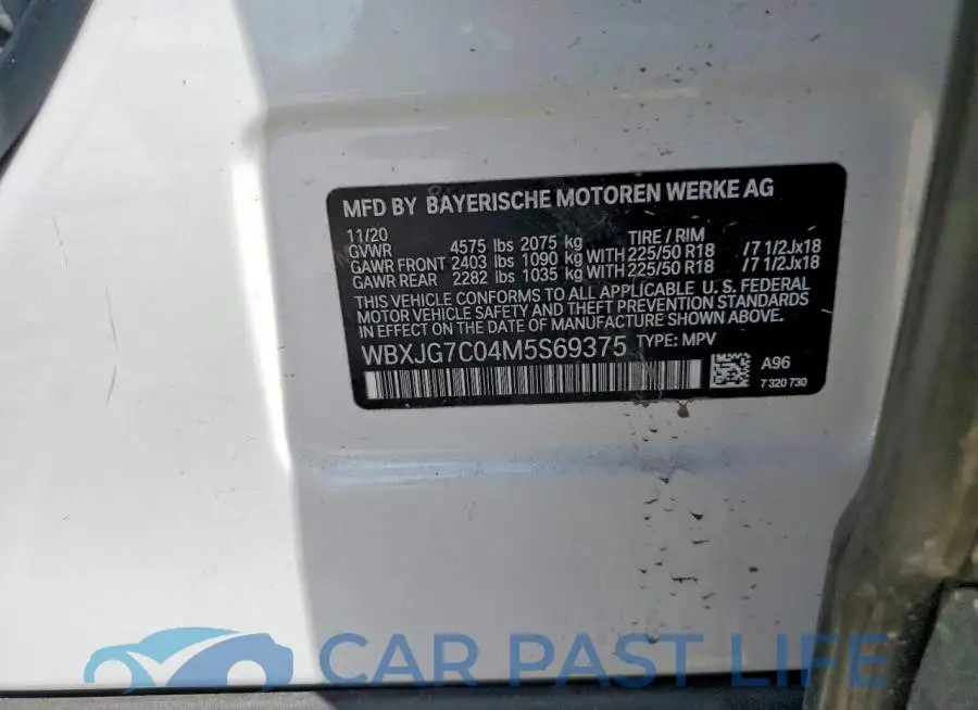 WBXJG7C04M5S69375# 13