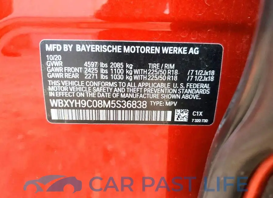 WBXYH9C08M5S36838# 14