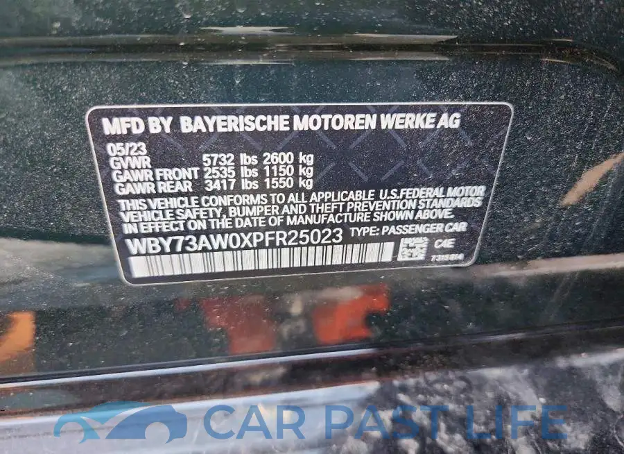 WBY73AW0XPFR25023# 12