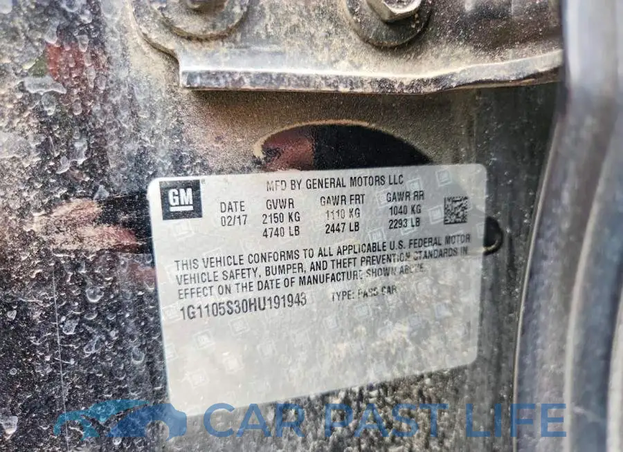 1G1105S30HU191943# 12