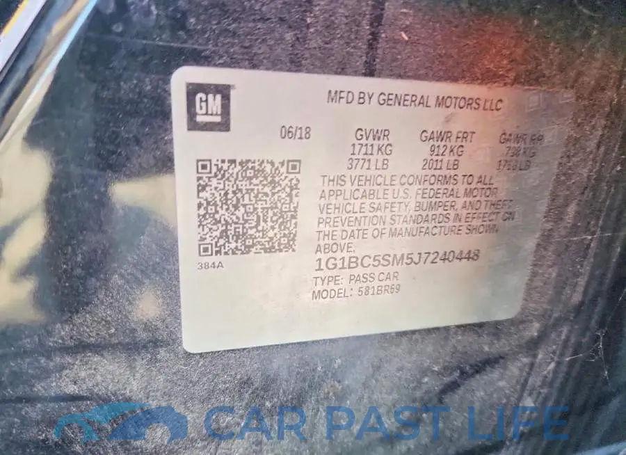 1G1BC5SM5J7240448# 13
