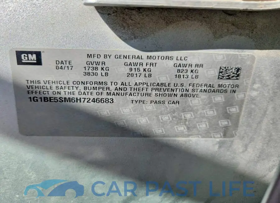 1G1BE5SM6H7246683# 12