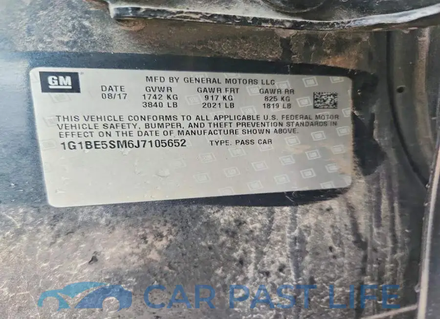 1G1BE5SM6J7105652# 12