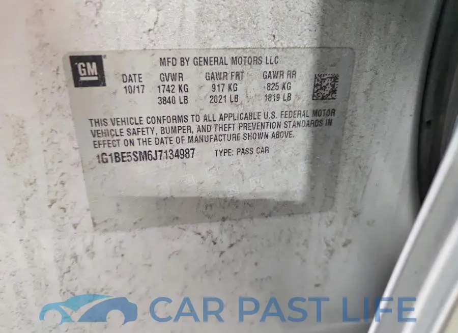 1G1BE5SM6J7134987# 12
