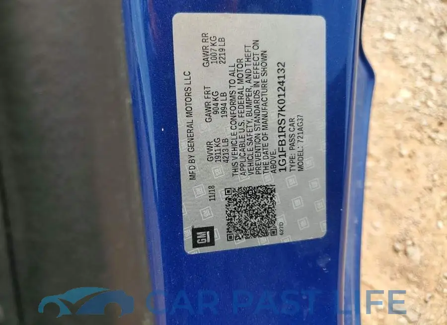 1G1FB1RS7K0124132# 12