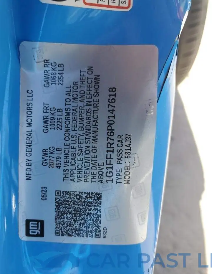 1G1FF1R76P0147618# 12