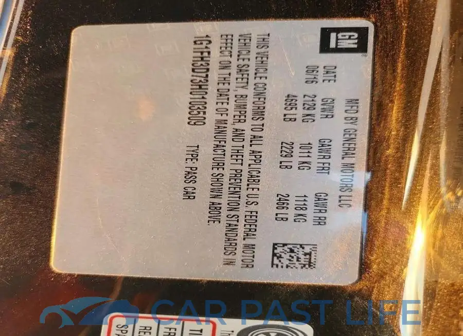 1G1FH3D73H0103509# 13
