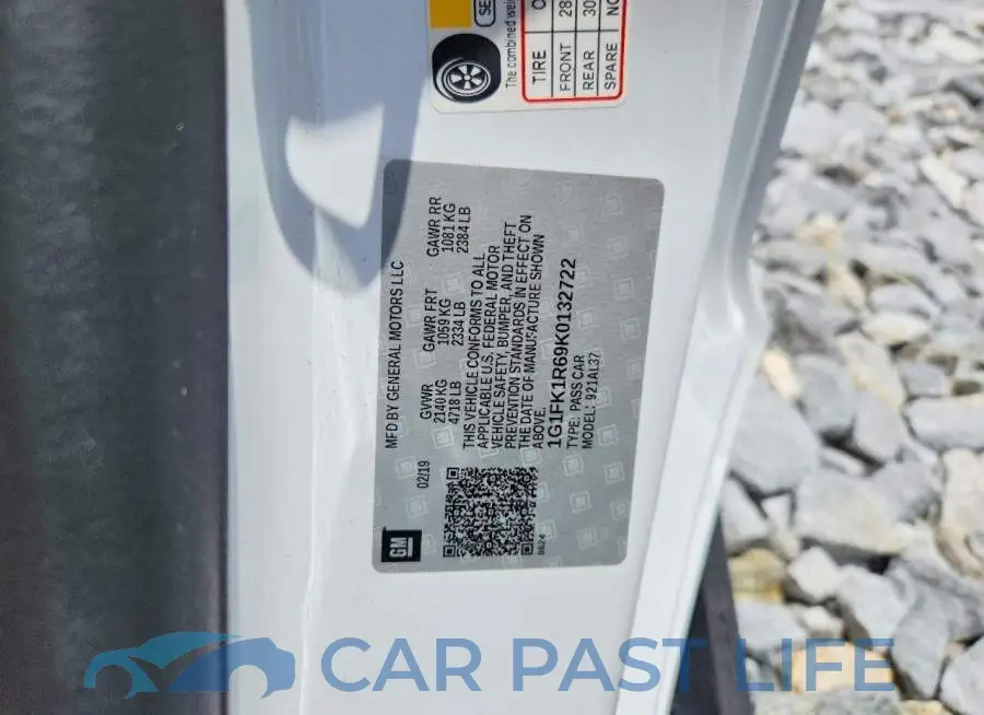 1G1FK1R69K0132722# 12