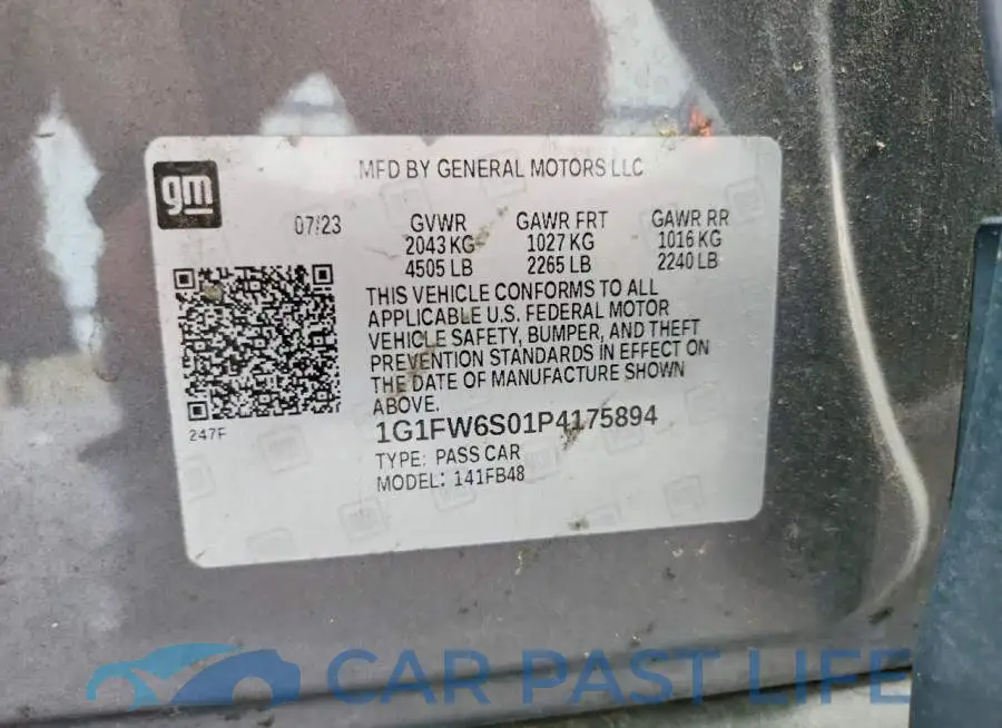 1G1FW6S01P4175894# 12