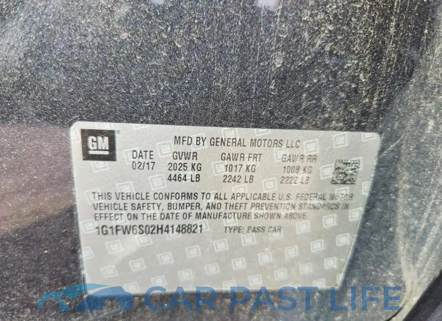 1G1FW6S02H4148821# 13