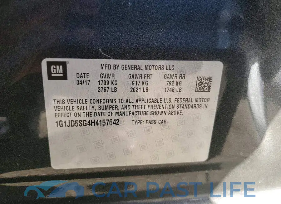 1G1JD5SG4H4157642# 12