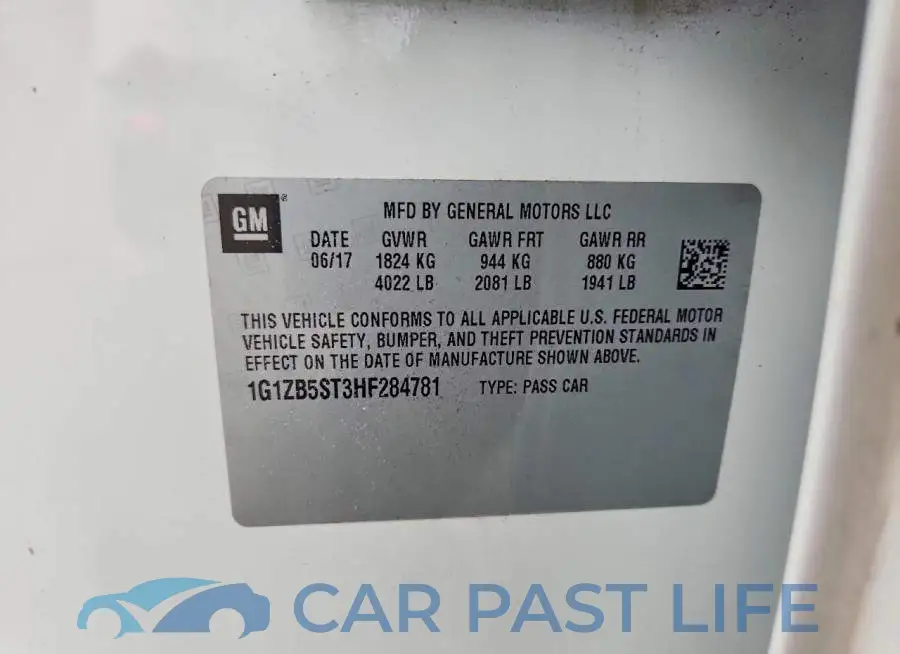 1G1ZB5ST3HF284781# 12
