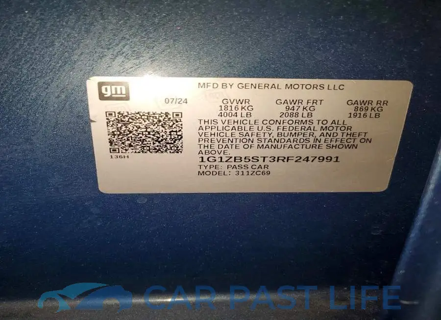 1G1ZB5ST3RF247991# 12