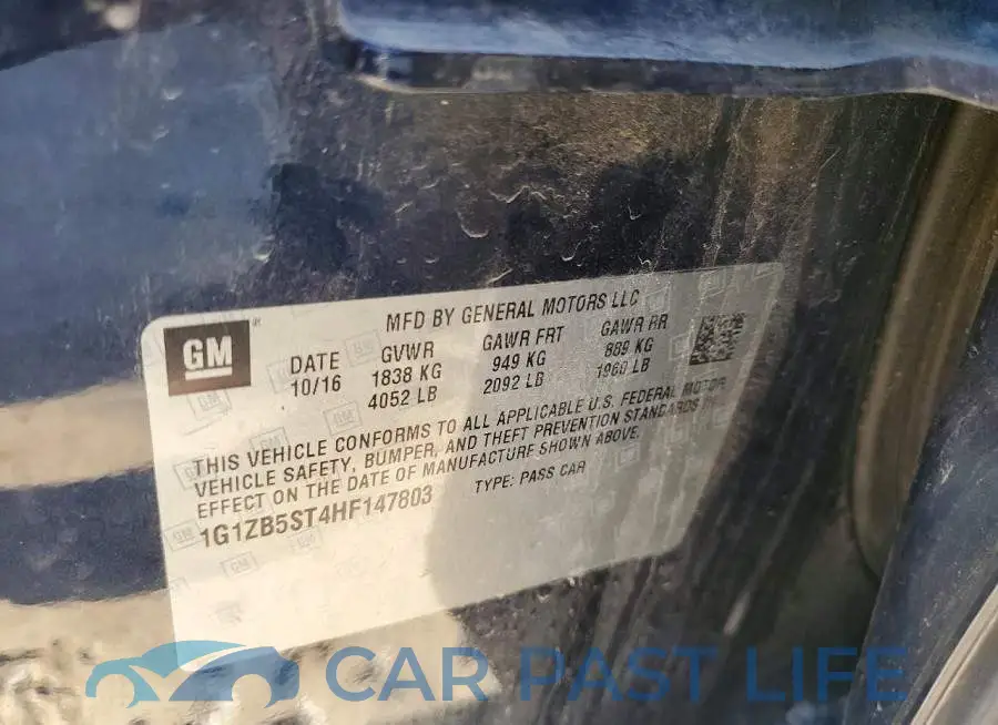 1G1ZB5ST4HF147803# 12