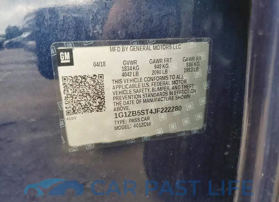 1G1ZB5ST4JF222280# 12