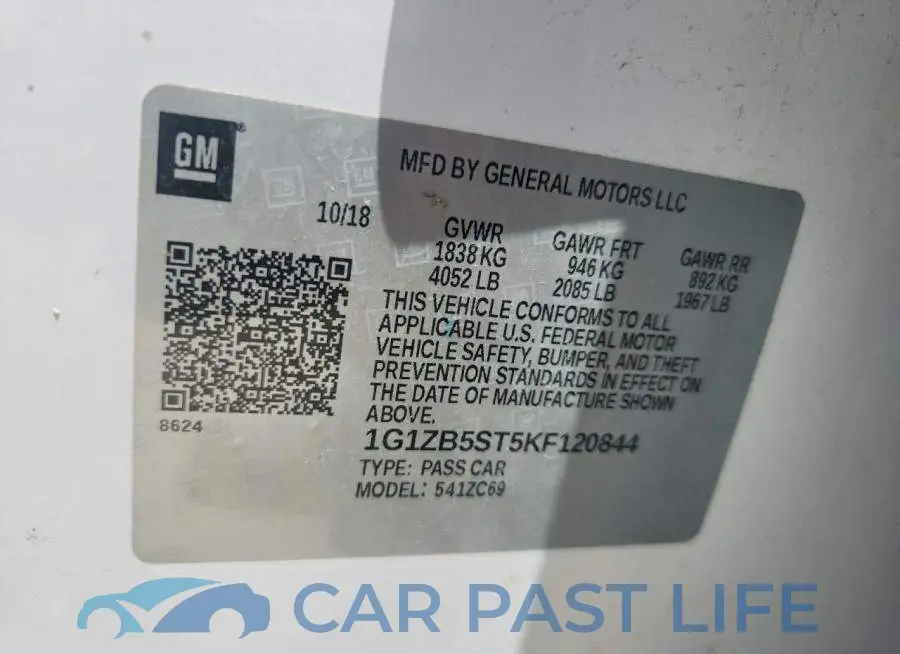 1G1ZB5ST5KF120844# 12