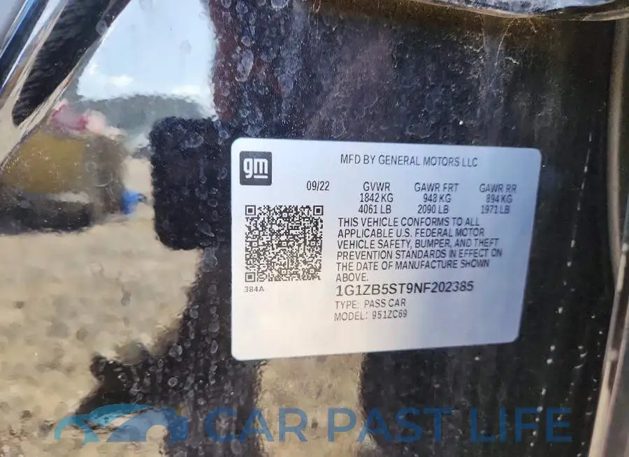 1G1ZB5ST9NF202385# 12