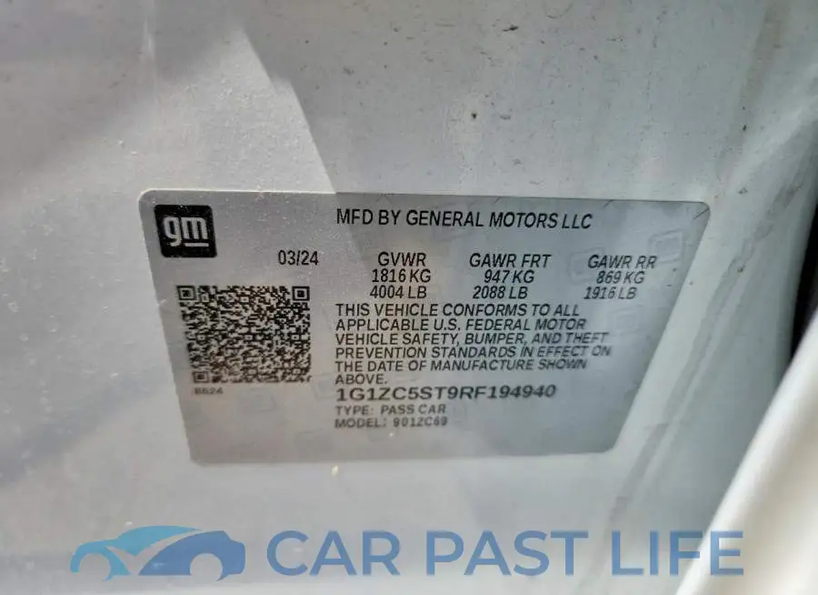 1G1ZC5ST9RF194940# 13