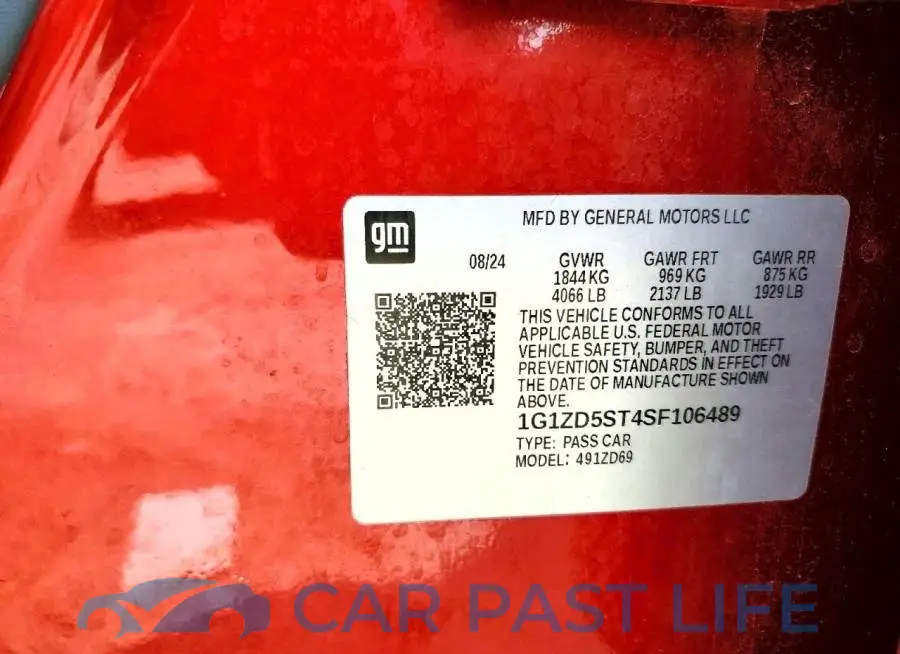 1G1ZD5ST4SF106489# 12