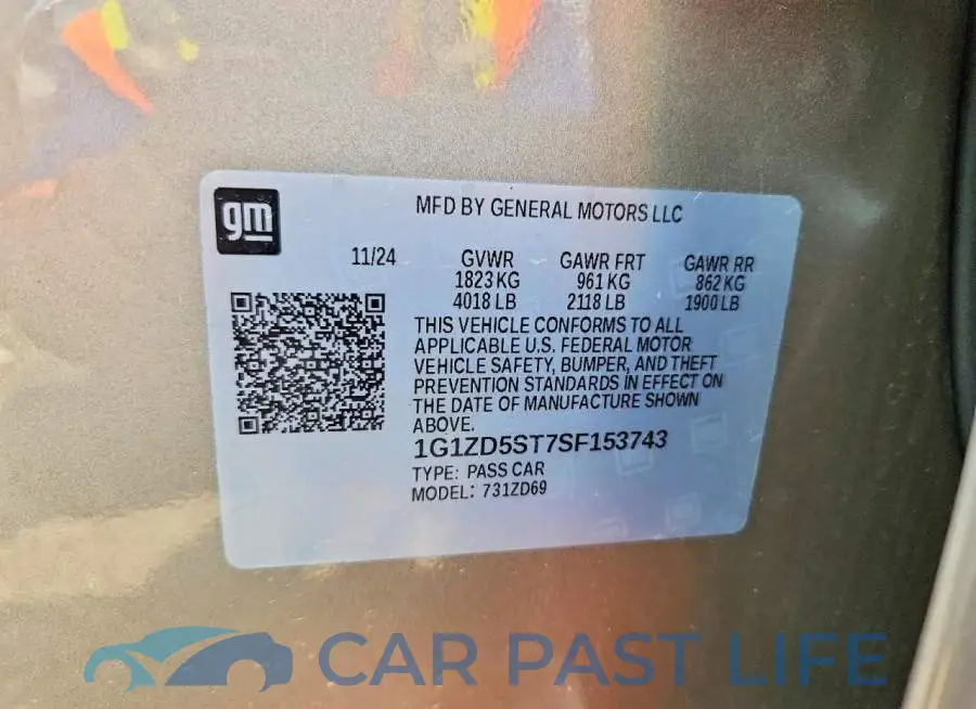 1G1ZD5ST7SF153743# 12