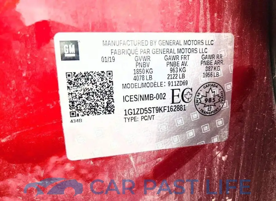 1G1ZD5ST9KF162881# 12