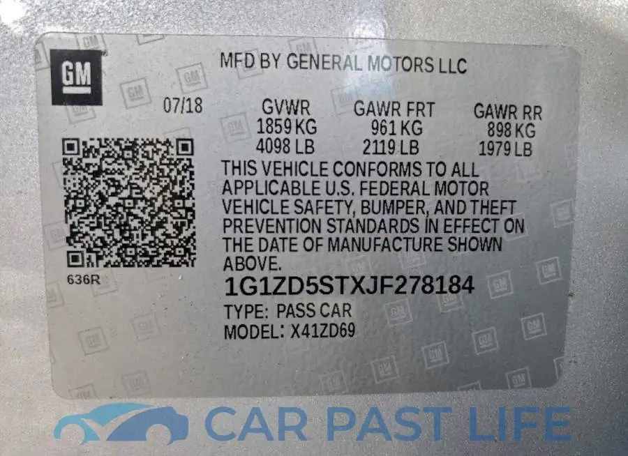 1G1ZD5STXJF278184# 12