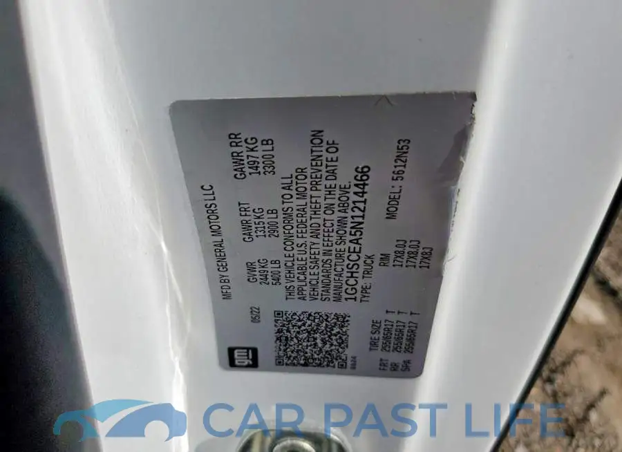 1GCHSCEA5N1214466# 12