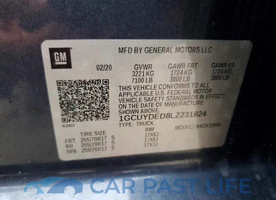 1GCUYDED8LZ231824# 13