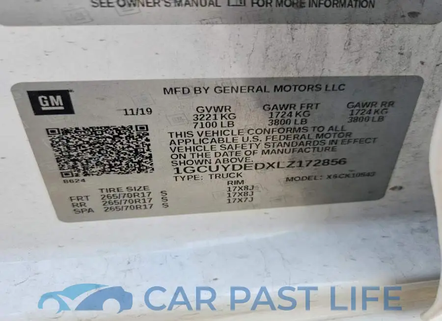 1GCUYDEDXLZ172856# 13