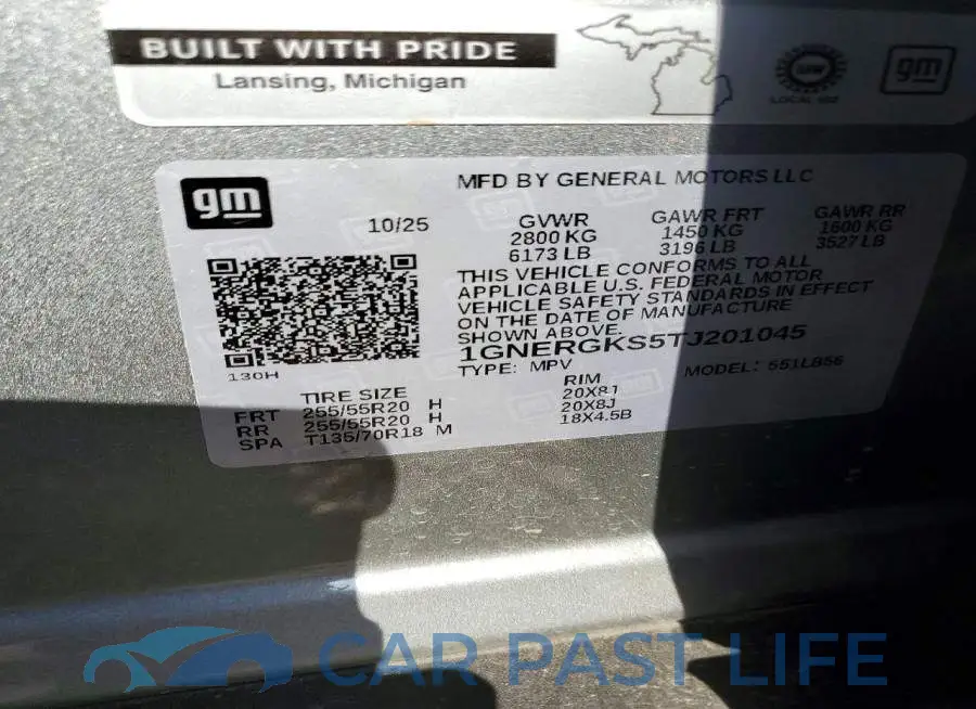 1GNERGKS5TJ201045# 13