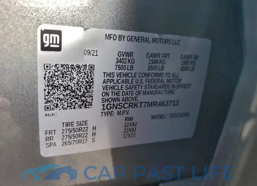 1GNSCRKT7MR463712# 14