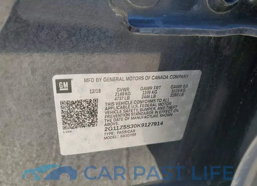 2G11Z5S30K9127914# 12