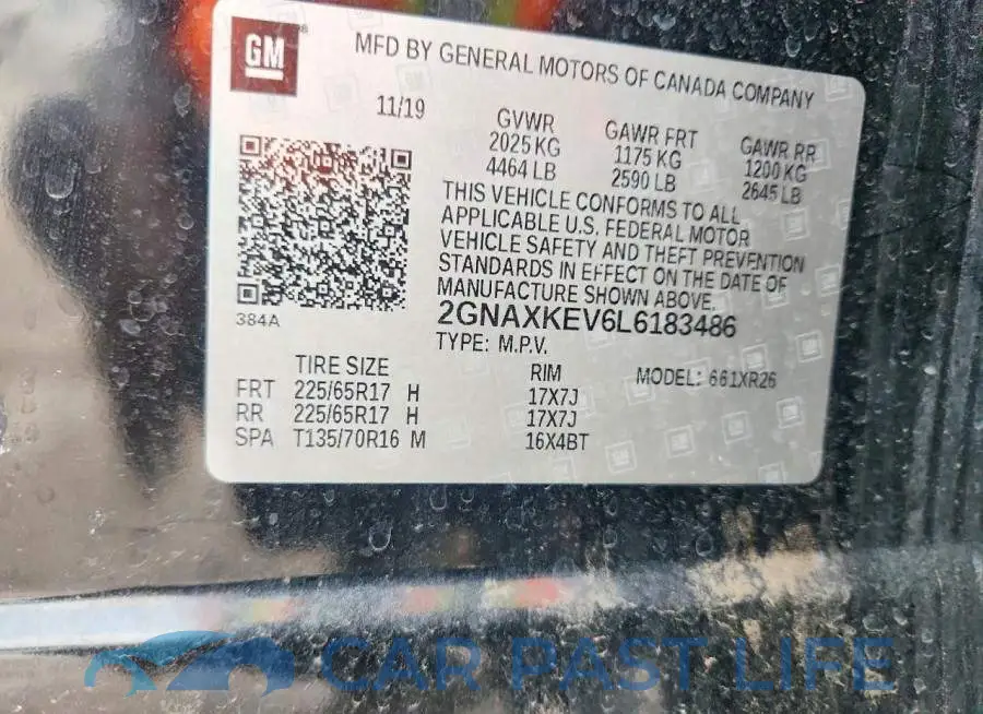 2GNAXKEV6L6183486# 13