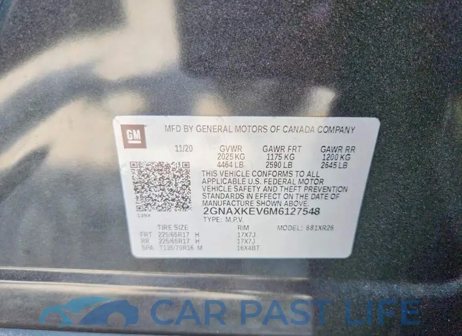 2GNAXKEV6M6127548# 13